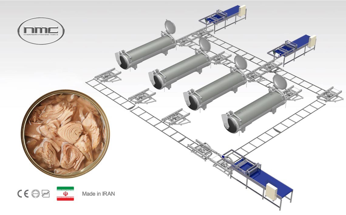 ماشین آلات خط تولید کنسرو ماهی و مرغ (کنسرو گوشتی) در ابزار بسته بندی خراسان